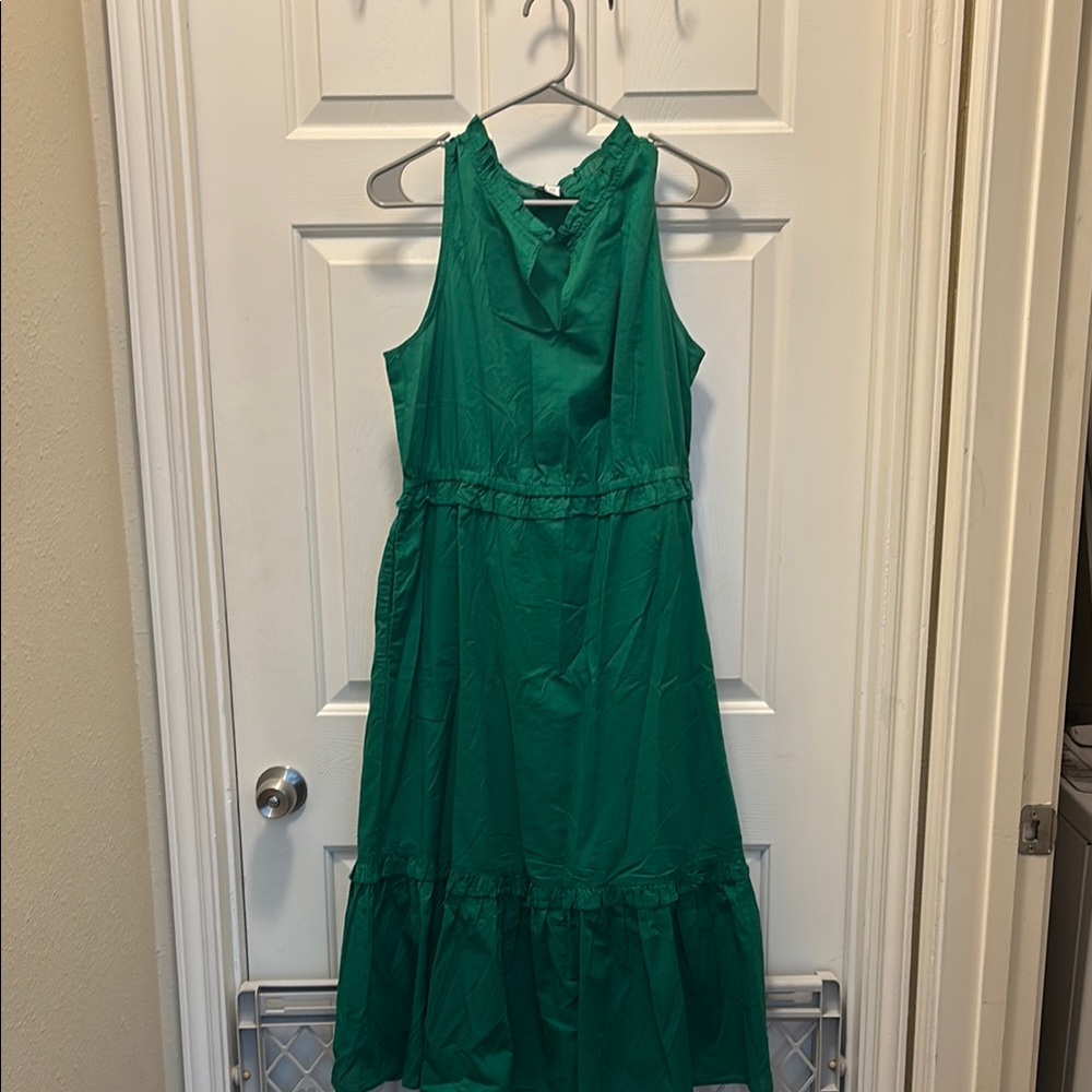 J. Crew Vibrant Green Top